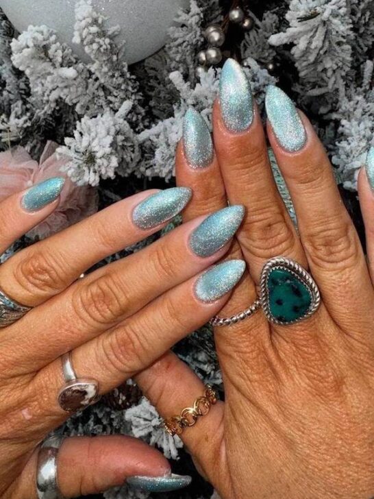 31 Stunning Blue Cat Eye Nails That Will Make You Stand Out