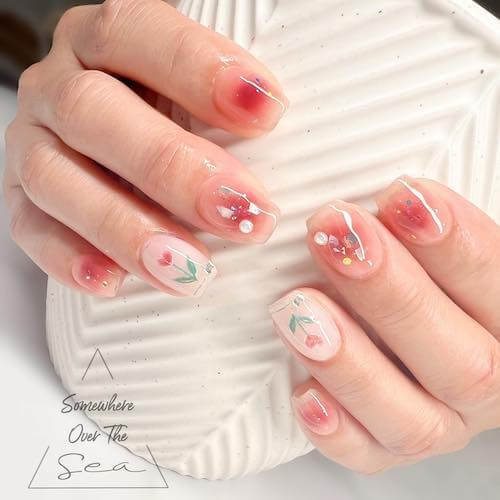 blush nail designs