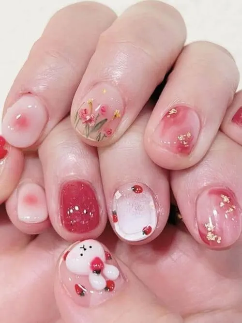 blush nail designs