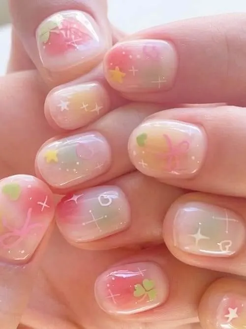 blush nail designs