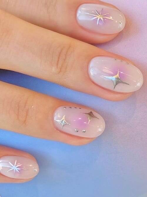 blush nail designs