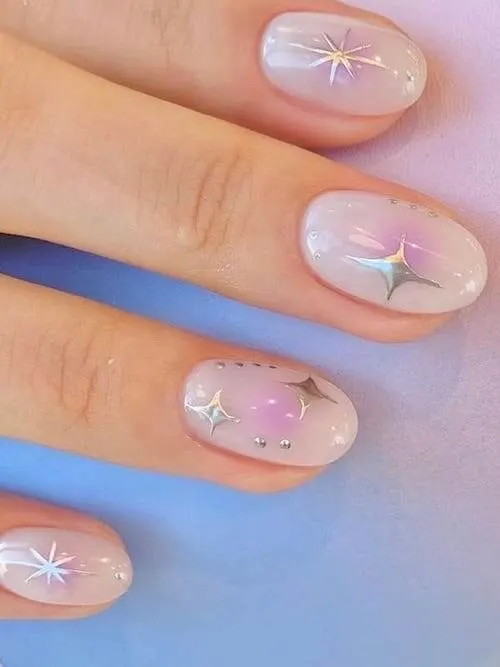 blush nail designs