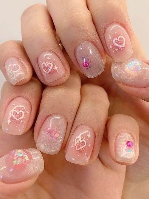 blush nail designs