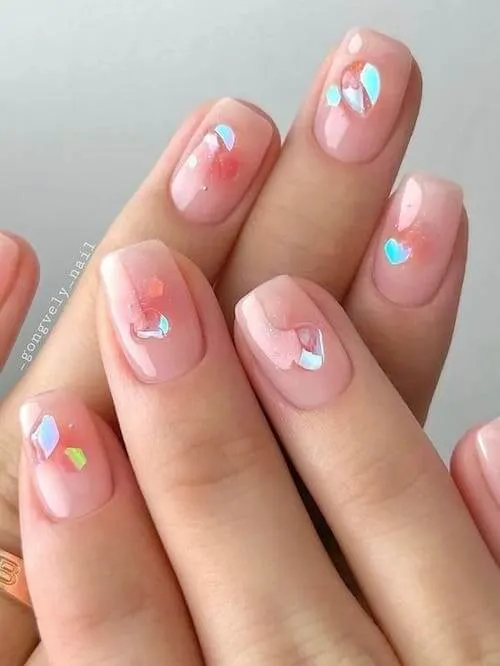 blush nail designs