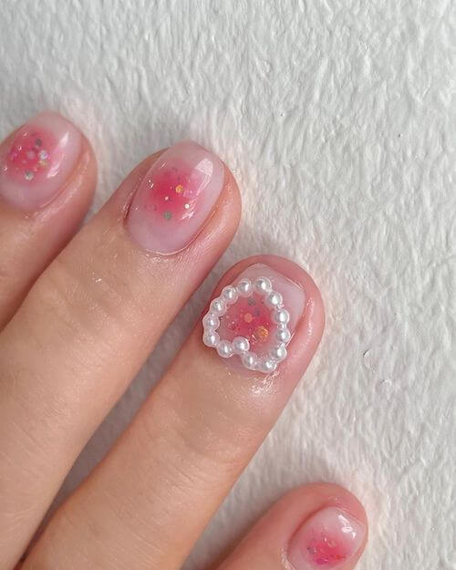 blush nail designs