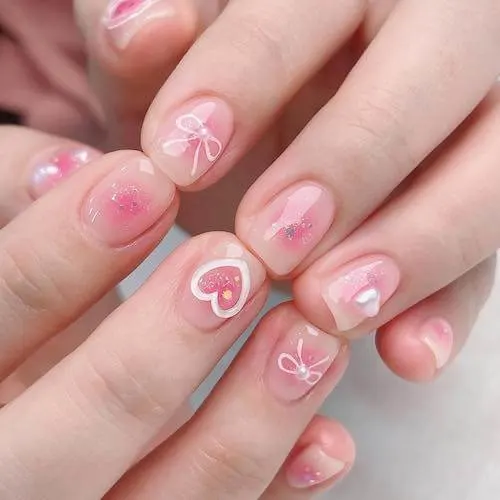 blush nail designs