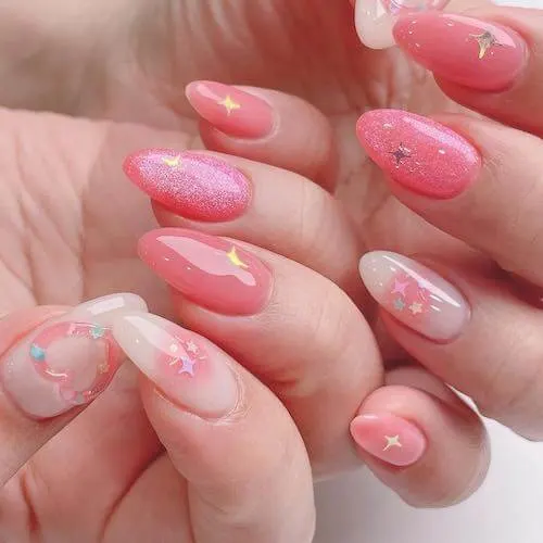 blush nail designs