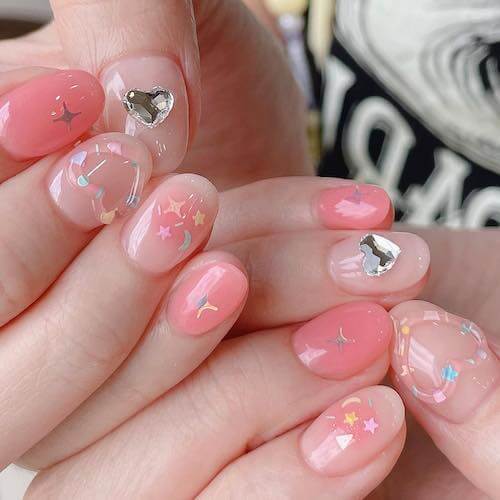 blush nail designs