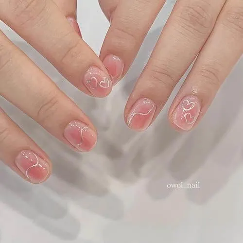 blush nail designs