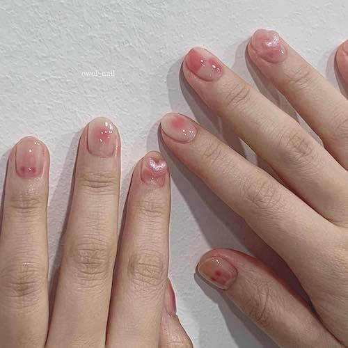 blush nail designs