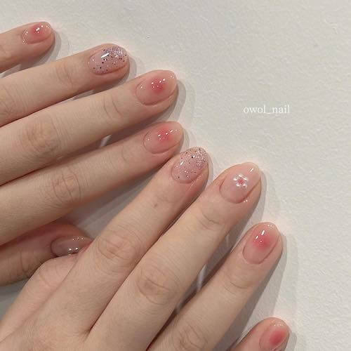 blush nail designs