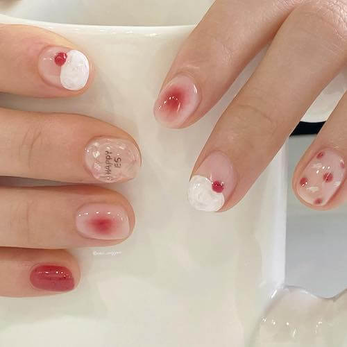 blush nail designs