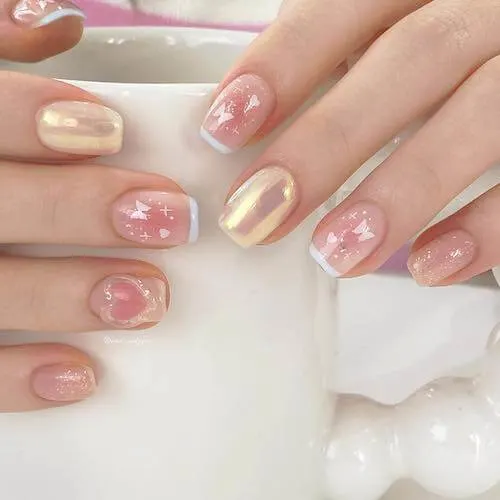 blush nail designs