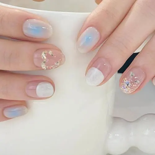 blush nail designs