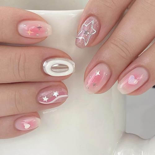 blush nail designs