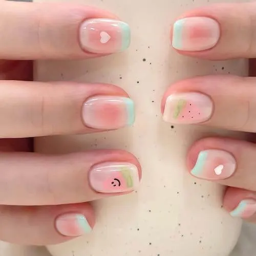 blush nail designs