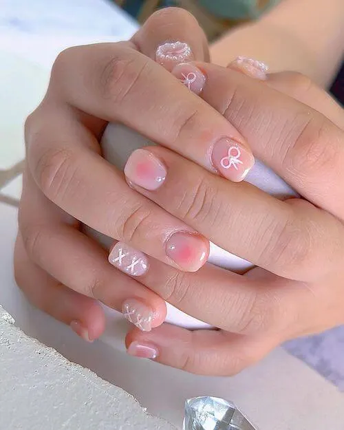 blush nail designs