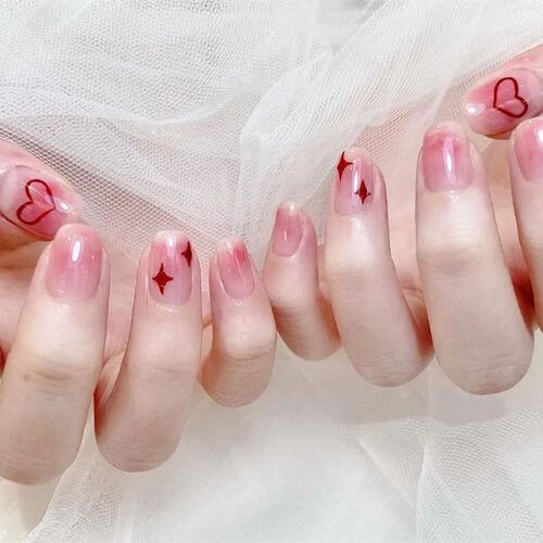 blush nail designs