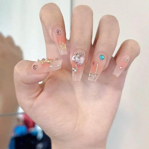 blush nail designs