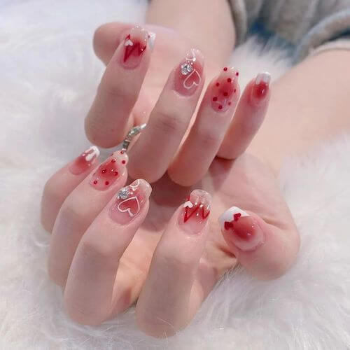 blush nail designs