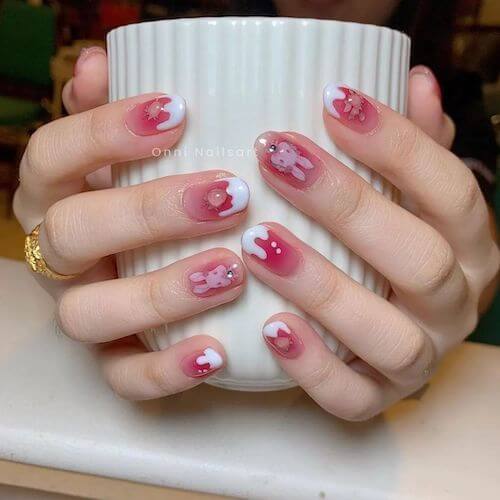 blush nail designs