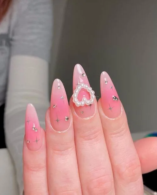 blush nail designs