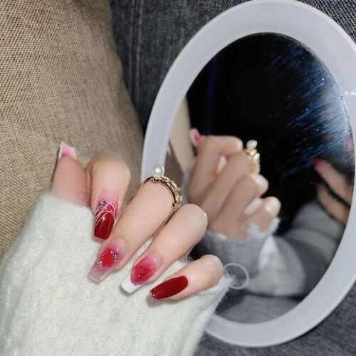 blush nail designs