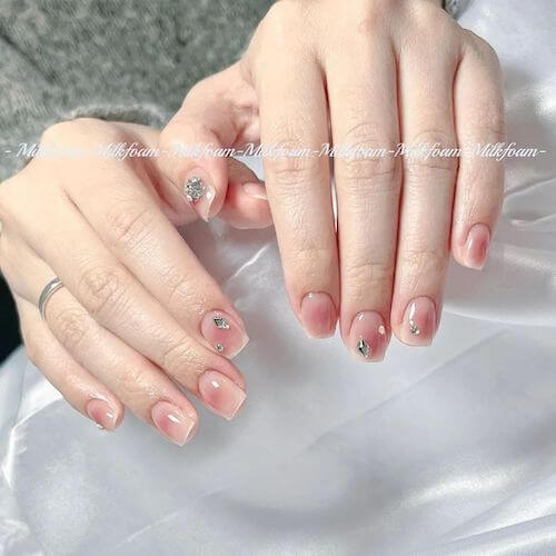 blush nail designs