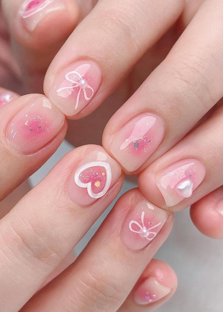 blush nail designs ideas