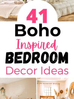 boho bedroom ideas collage