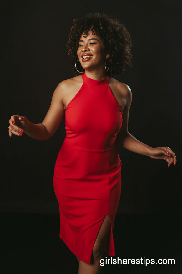 Statement Red Halter Dress For Bold Boss Energy