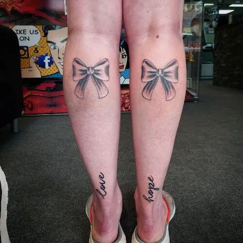 bow tattoo meaning and designs