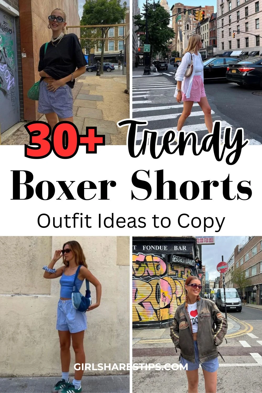 boxer shorts outfit ideas collage