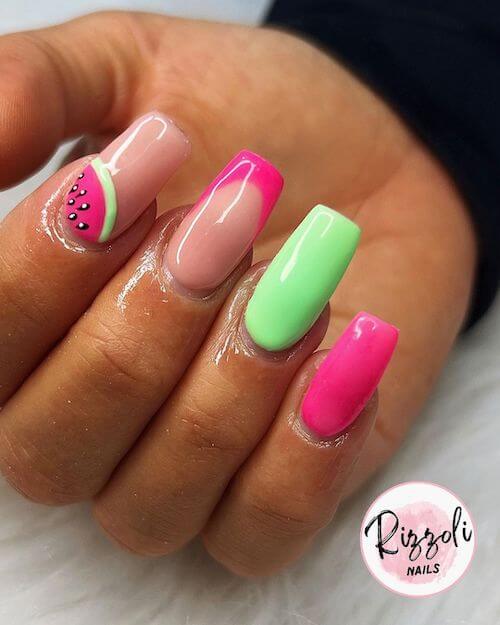 bright summer nails