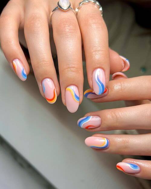 bright summer nails