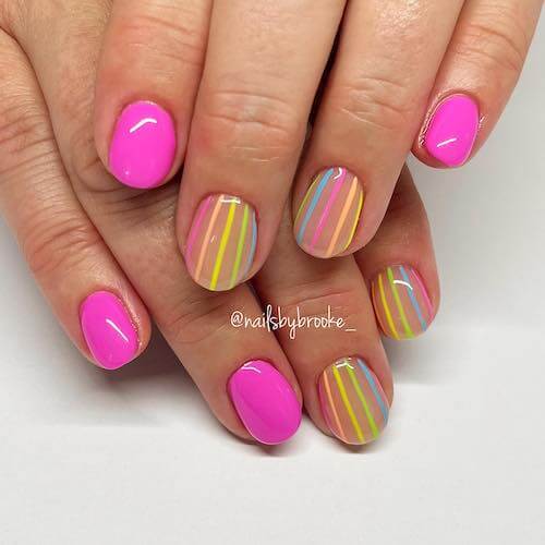 bright summer nails