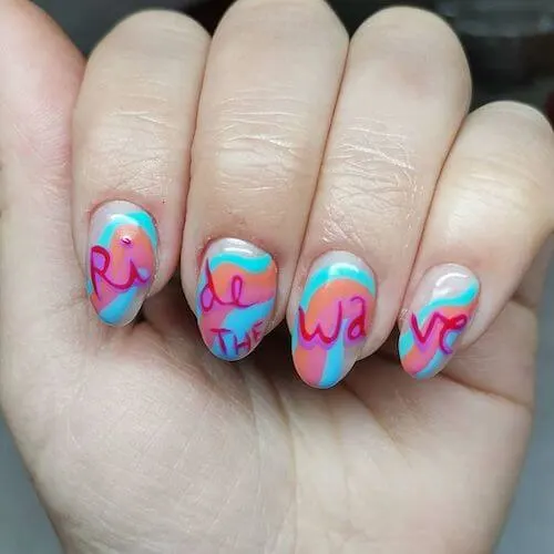 bright summer nails