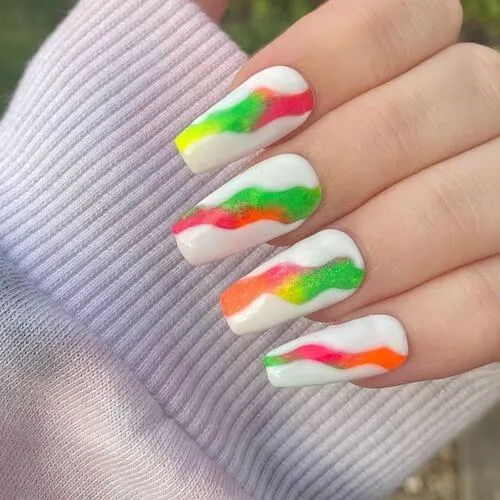 bright summer nails