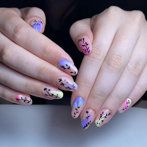 bright summer nails