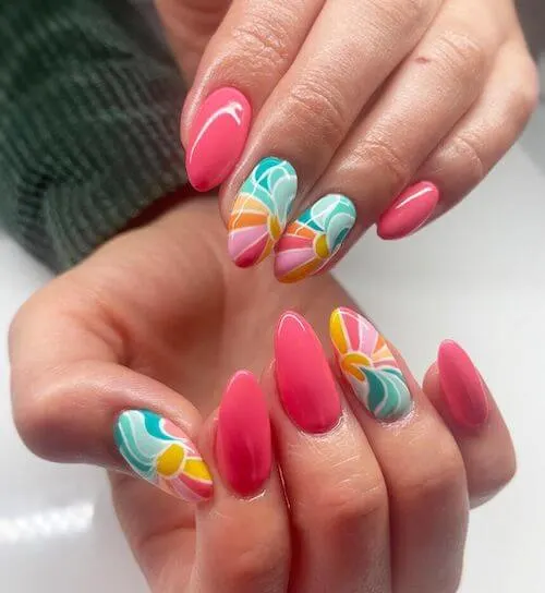 bright summer nails