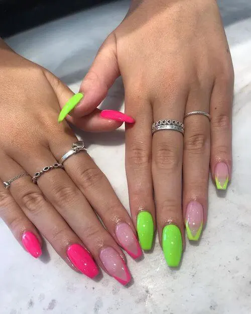 bright summer nails