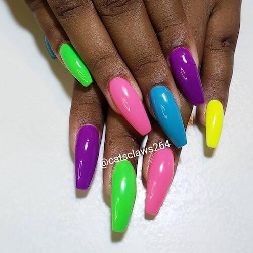 bright summer nails