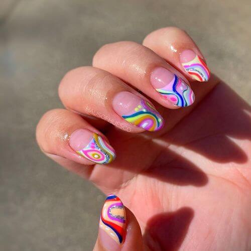 bright summer nails