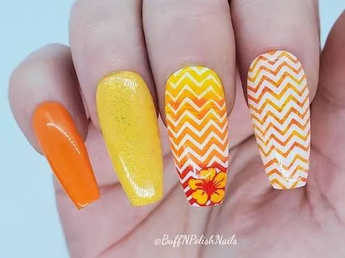 bright summer nails