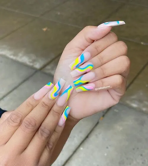 bright summer nails