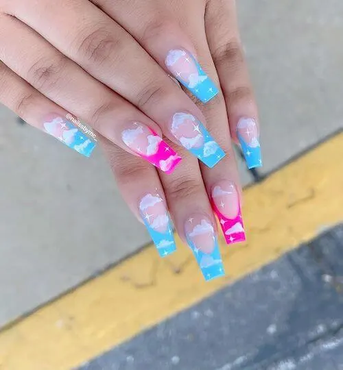 bright summer nails