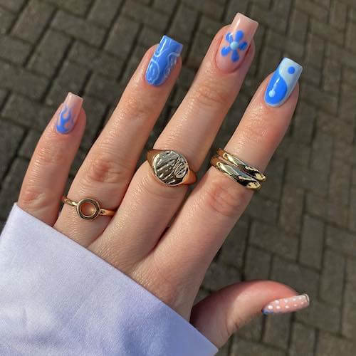 bright summer nails