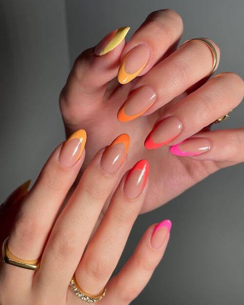 bright summer nails