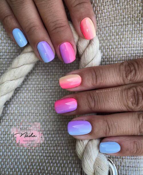 bright summer nails