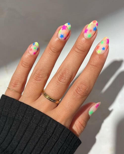 bright summer nails